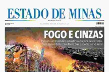 Confira a capa do Estado de Minas do dia 27/08/2024