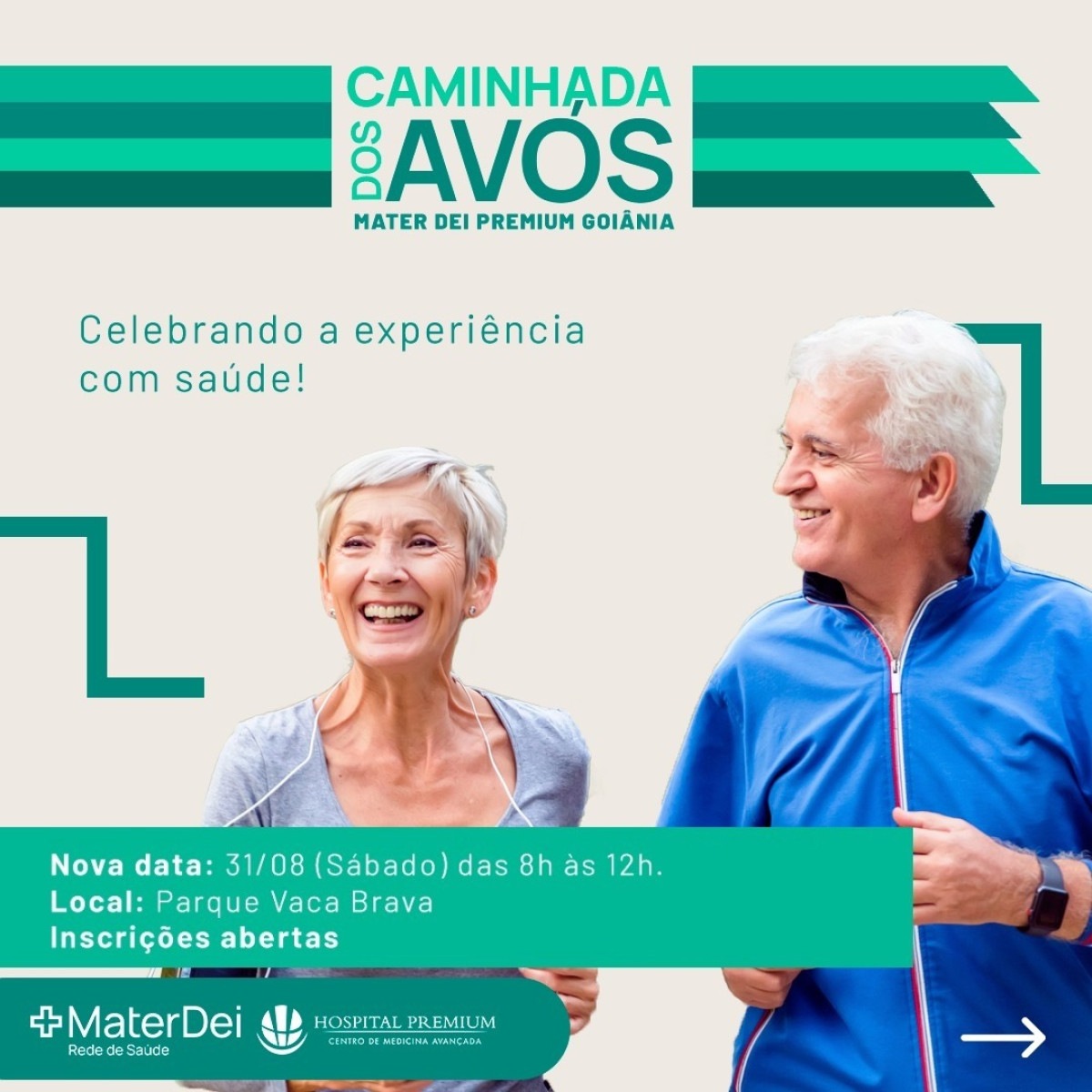 Mater Dei Premium Goiânia promove Caminhada dos Avós no Parque Vaca Brava

 -  (crédito: DINO)