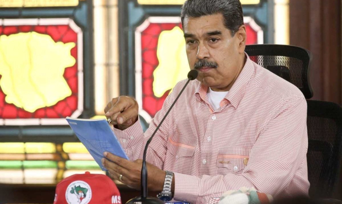 PT reconhece vitória de Maduro em resolução do Foro de São Paulo -  (crédito: Presidência da Venezuela/AFP)