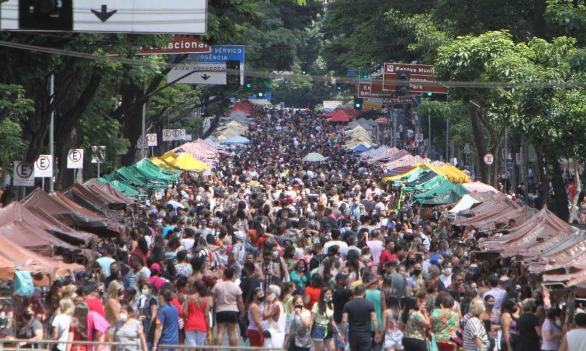 Feira de Artes, Artesanato e Produtores de Variedades de Belo Horizonte -  (crédito:  Edésio Ferreira/EM/D.A Press)