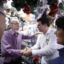 Engler no Mercado Central: ‘Comerciantes precisam de apoio, não restrições’ - Lucas Mendes/Campanha Bruno Engler/Divulgação