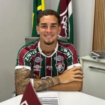 Agner vai defender as cores do Palmeiras por uma temporada -  (crédito: Foto: Divulgação/Fluminense)