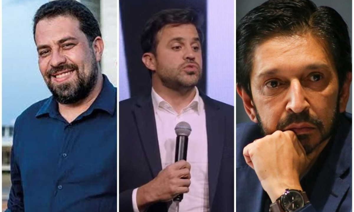 Boulos, Marçal e Nunes concorrem a prefeitura de São Paulo -  (crédito: Redes Sociais - Youtube/Reprodução - Governo de São Paulo/Divulgação)