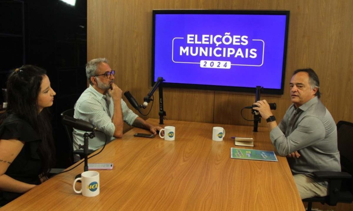 O candidato Mauro Tramonte esteve no estúdio do EM  -  (crédito: JAIR AMARAL/EM/DAPRESS)