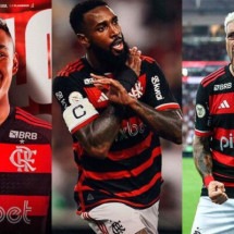 Três maiores contratações do Flamengo -  (crédito: Fotos: Divulgação / Flamengo e Gilvan de Souza / Flamengo)