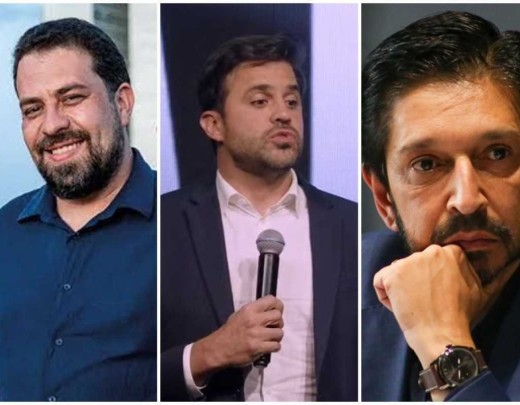 Boulos, Marçal e Nunes concorrem a prefeitura de São Paulo -  (crédito: Redes Sociais - Youtube/Reprodução - Governo de São Paulo/Divulgação)