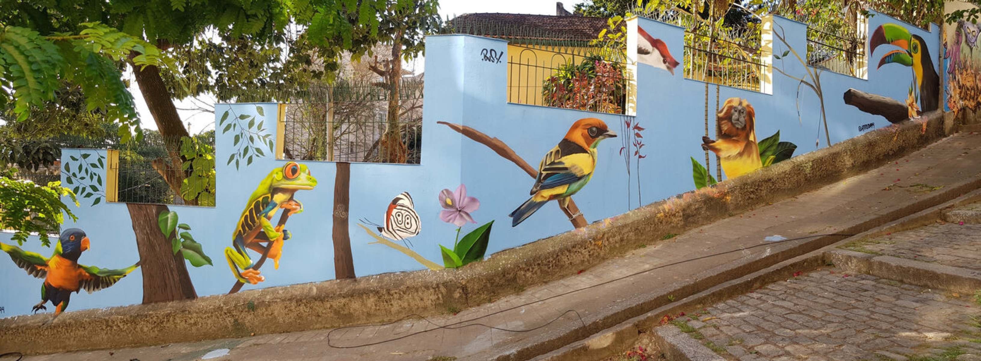 Até domingo: Festival de Arte Urbana de Santa Teresa leva cores e obras de arte ao bairro carioca
