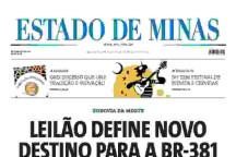 Confira a capa do Estado de Minas do dia 30/08/2024