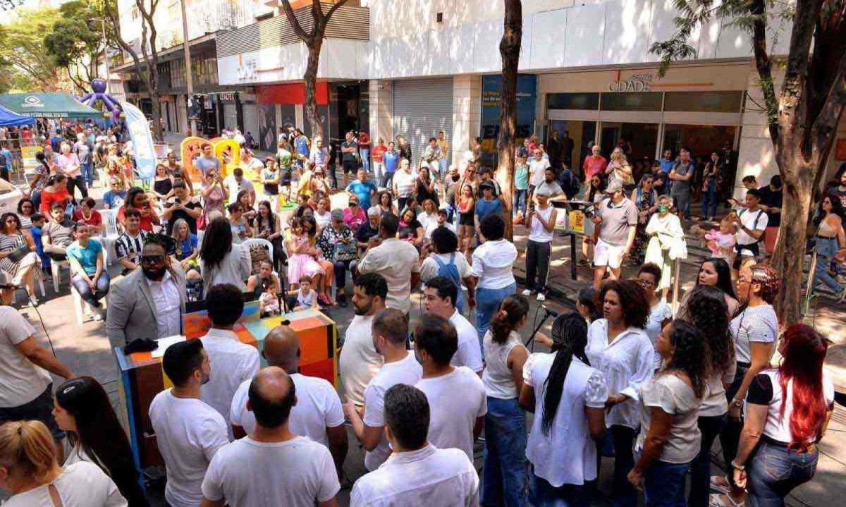 A tradicional rua Tupis ficou lotada durante todo o evento  -  (crédito: Divulgação)