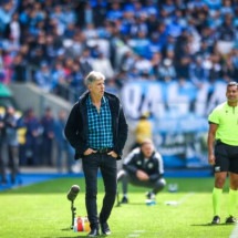 Renato criticou as decisões de seus jogadores em entrevista coletiva  -  (crédito: Foto: Lucas Uebel/GREMIO FBPA)