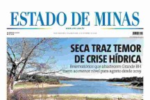 Confira a capa do Estado de Minas do dia 02/09/2024