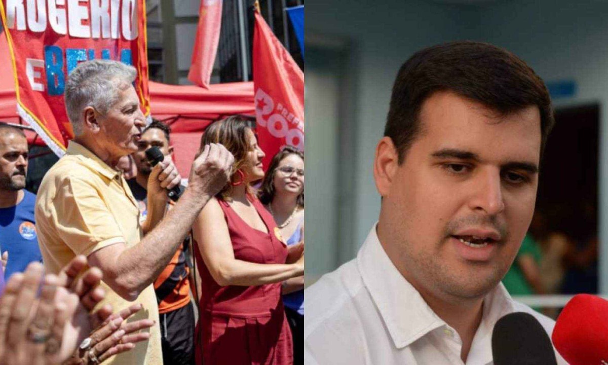 Propagandas que tinham o presidente Lula e o ex-presidente Jair Bolsonaro foram suspensas até que sejam adequadas a lei -  (crédito: Mariana Bastani/Divulgação e Túlio Santos/EM/D.A Press)