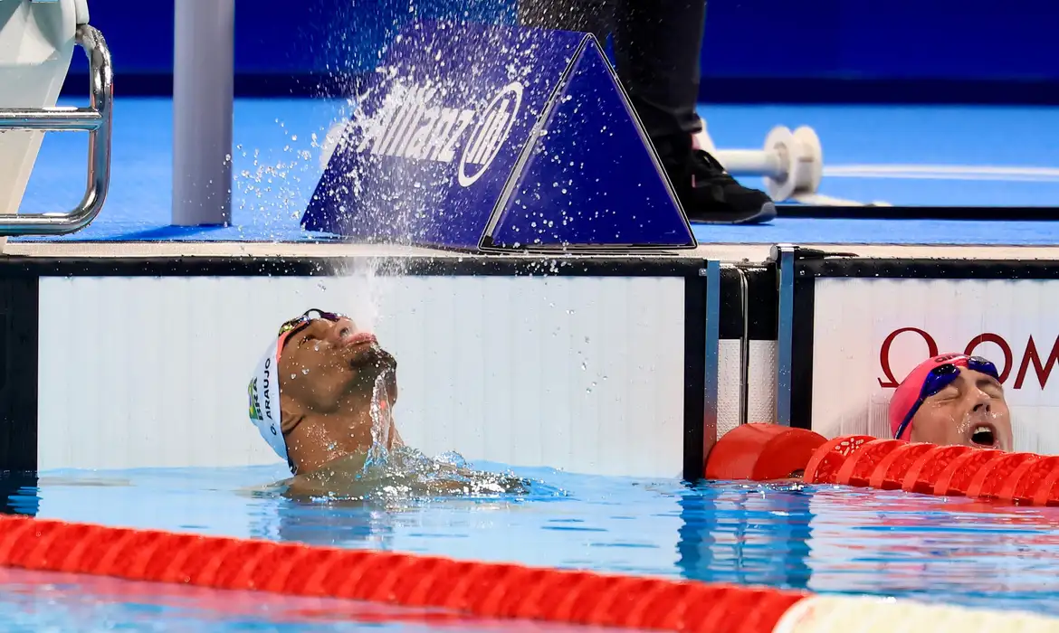 Gabriel Araújo conquista seu terceiro ouro nos Jogos de Paris -  (crédito: EBC)