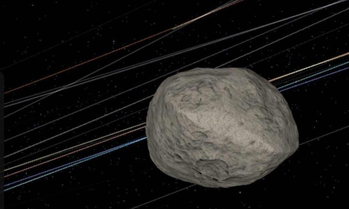 A Nasa tem uma página que acompanha em tempo real a trajetória do asteroide Apophis pelo sistema solar -  (crédito: Reprodução/Nasa)