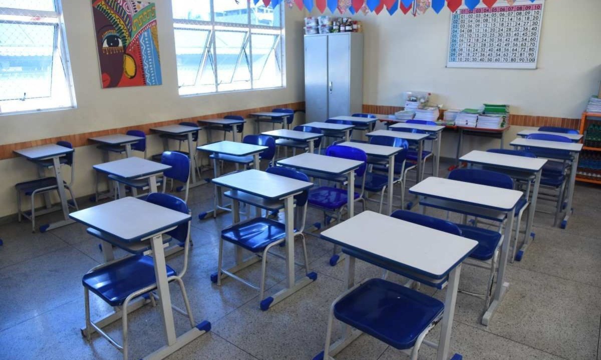 Sala de aula de Escola Municipal de Ensino Infantil (EMEI) em Belo Horizonte
       -  (crédito: Gladyston Rodrigues/EM)