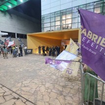 Apoiadores de Indira e Gabriel Azevedo trocam provocações antes de debate - Marcos Vieira/EM/D.A.Press