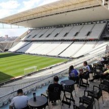 Setor mais caro do camarote na Arena Corinthians, com direito a uso de jacuzzi -  (crédito: Foto: Divulgação)