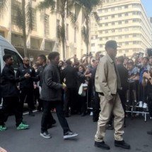 Jogadores do Real Madrid se apresentam em Curitiba -  (crédito: Foto: Felipe Camin/Jogada10)