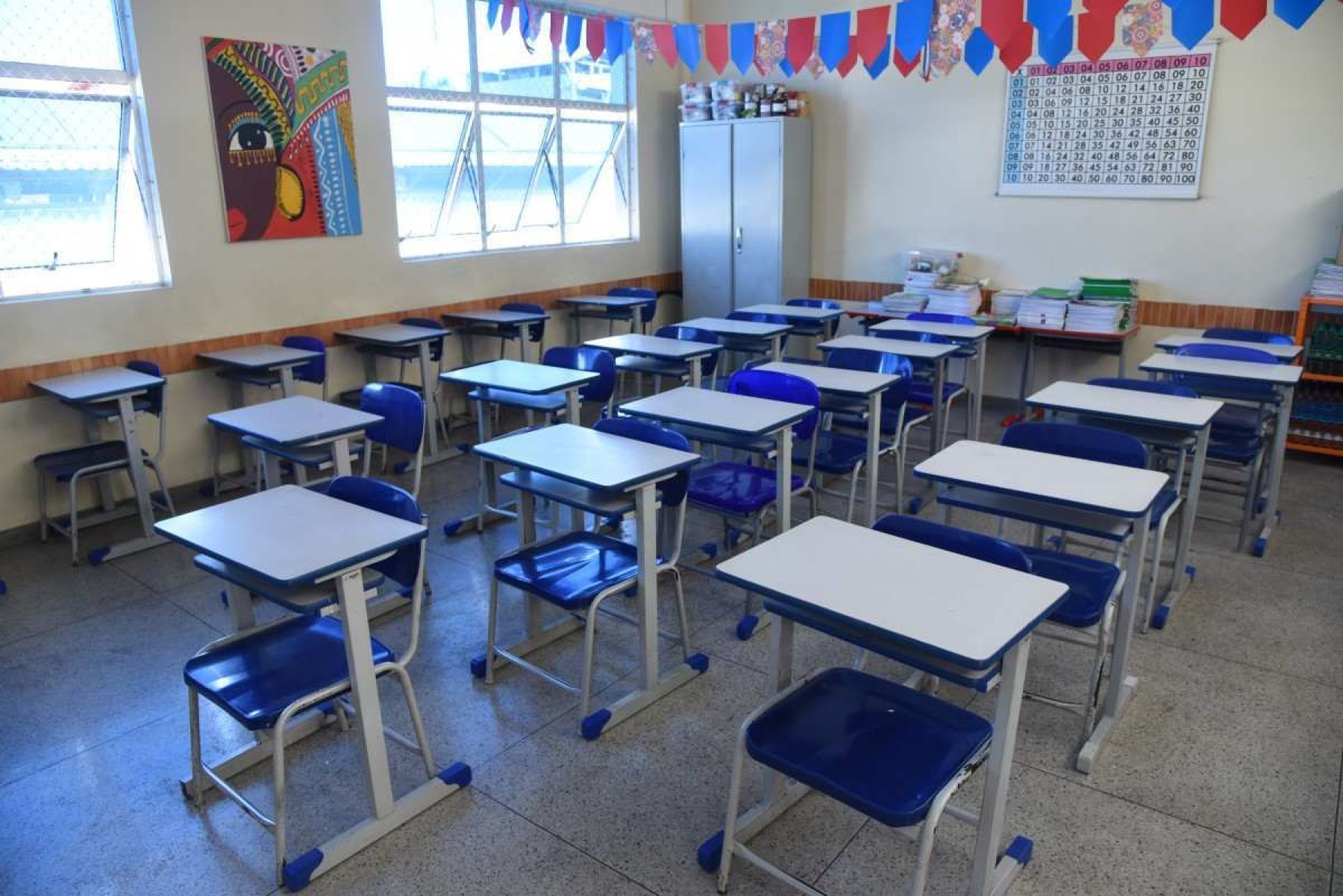 Sala de aula de Escola Municipal de Ensino Infantil (EMEI) em Belo Horizonte
       -  (crédito: Gladyston Rodrigues/EM)