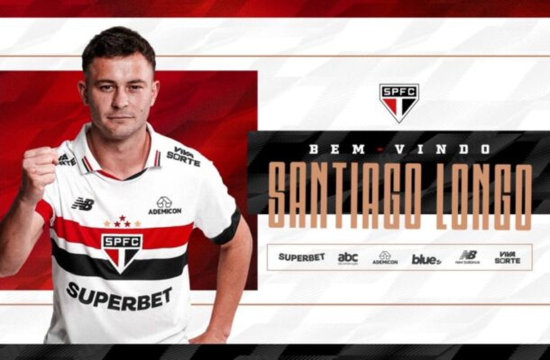 Longo define acerto com São Paulo: ‘Sonho de criança’