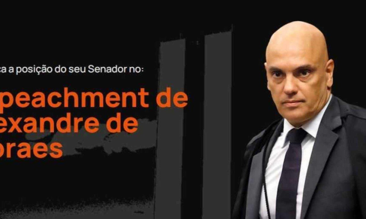 Musk e Nikolas Ferreira divulgam site que aponta a posição de senadores sobre um possível impeachment do ministro Alexandre de Moraes -  (crédito: Reprodução)