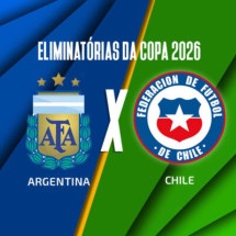 Argentina e Chile se enfrentam nesta quinta -  (crédito: Foto: Arte/Jogada10)