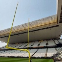 Neo Química Arena recebe ajustes para jogo da NFL, nesta sexta-feira (6) -  (crédito: Foto: Agência Corintihians)