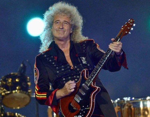 Brian May é um dos mais famosos guitarristas da história do rock -  (crédito: AFP)