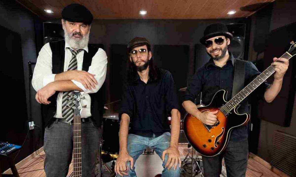 Banda Caramelo's, criada em 2023, se inspira no blues de B.B King e Eric Clapton -  (crédito: Marcelo Lopes e Jean Stefan/divulgação)