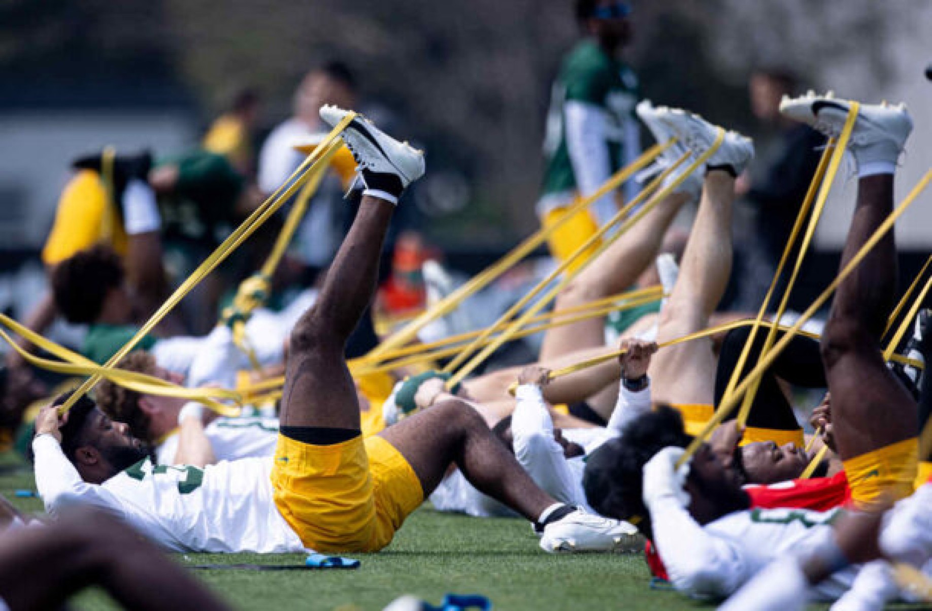 Packers, da NFL, impõe o verde no CT do Corinthians