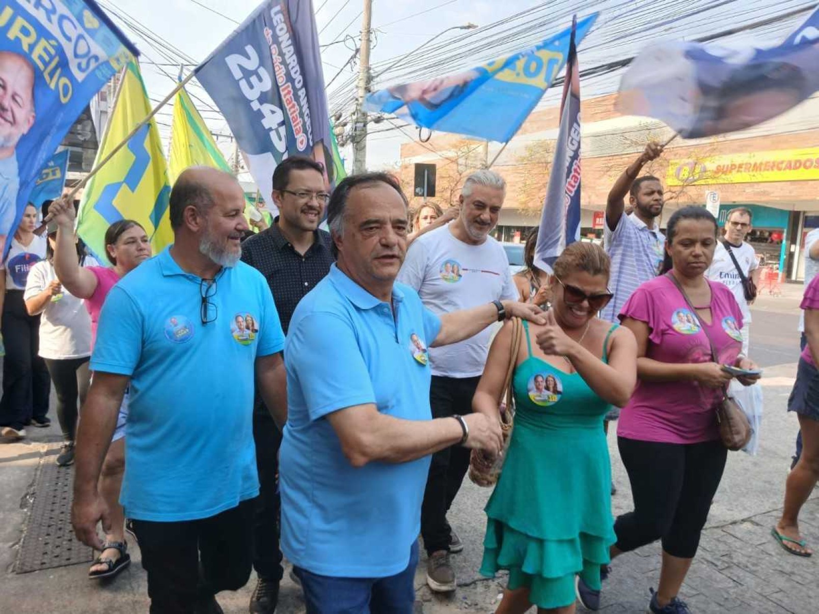 Candidato Tramonte faz campanha no Bairro Betânia  -  (crédito: Alessandra Mello/EM/D.A)