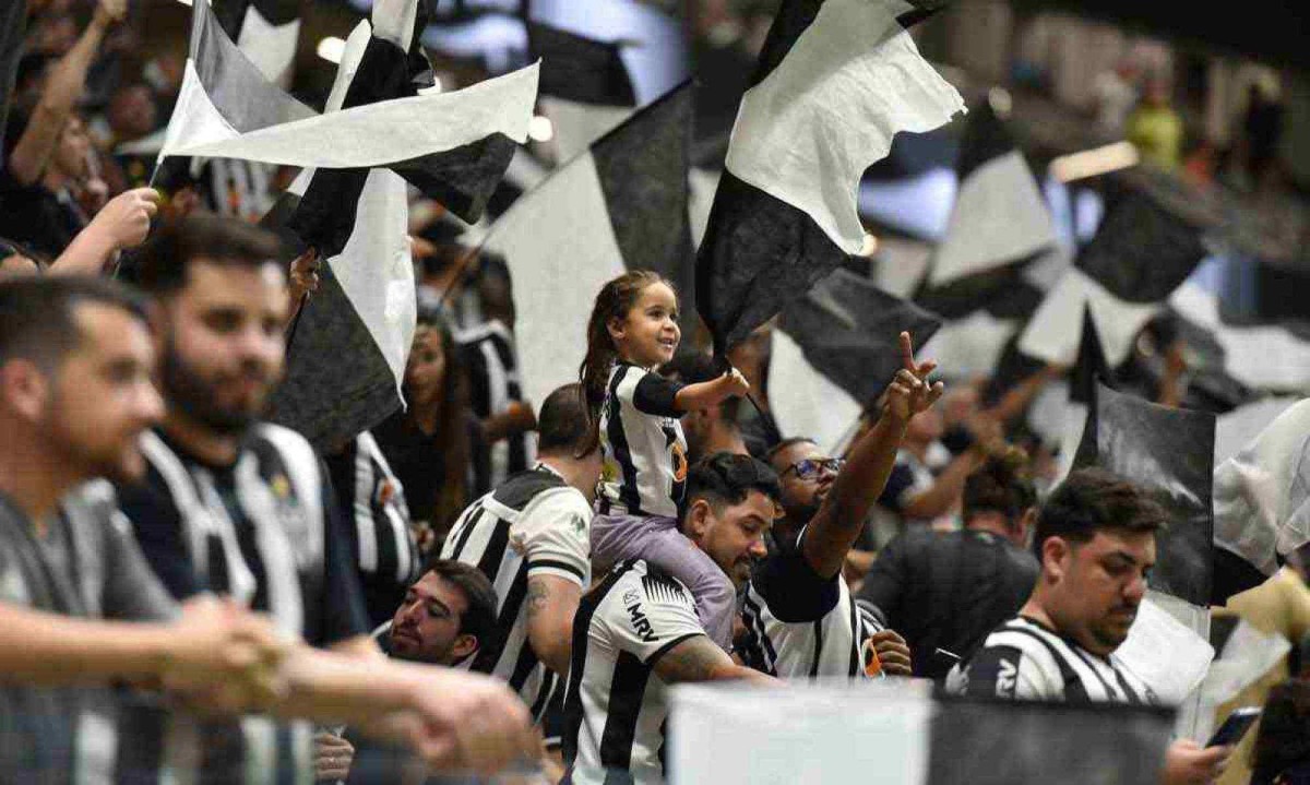 Na quinta-feira (12), a torcida do Galo certamente lotará a Arena MRV para empurrar o time para a próxima fase da Copa do Brasil -  (crédito: Ramon Lisboa/EM/D.A Press)