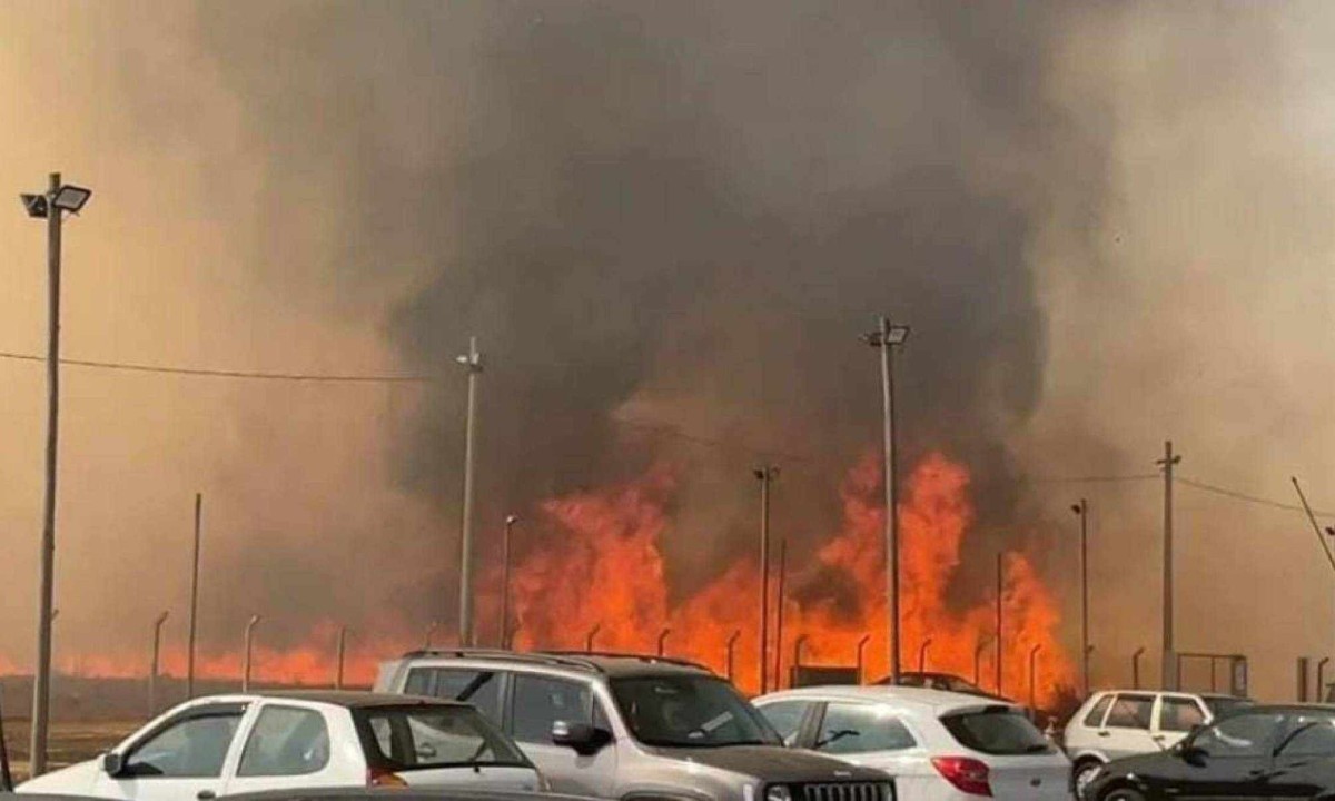 As aulas foram suspensas e o campus precisou ser evacuado -  (crédito: Reprodução)