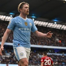 De Bruyne não concorda com o aumento de partidas nas próximas temporada  -  (crédito: - Foto: Darren Staples/AFP via Getty Images)