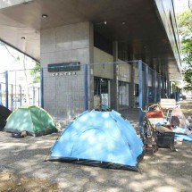 Tenda e barraca: 10,8 mil pessoas em Minas moram em domicílio improvisado - Jair Amaral/EM/D.A Press. Brasil. Belo Horizonte - MG