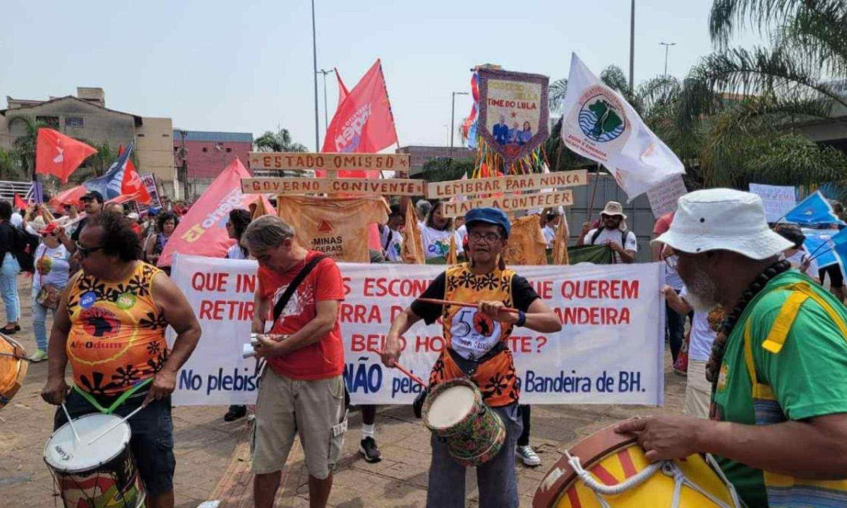 Grito dos Excluídos aconteceu em BH -  (crédito: Gladyston Rodrigues/EM/D.A Press)