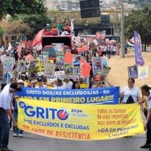 Grito dos Excluídos marca a divisão de campanhas da esquerda em BH - Gladyston Rodrigues/EM/D.A Press