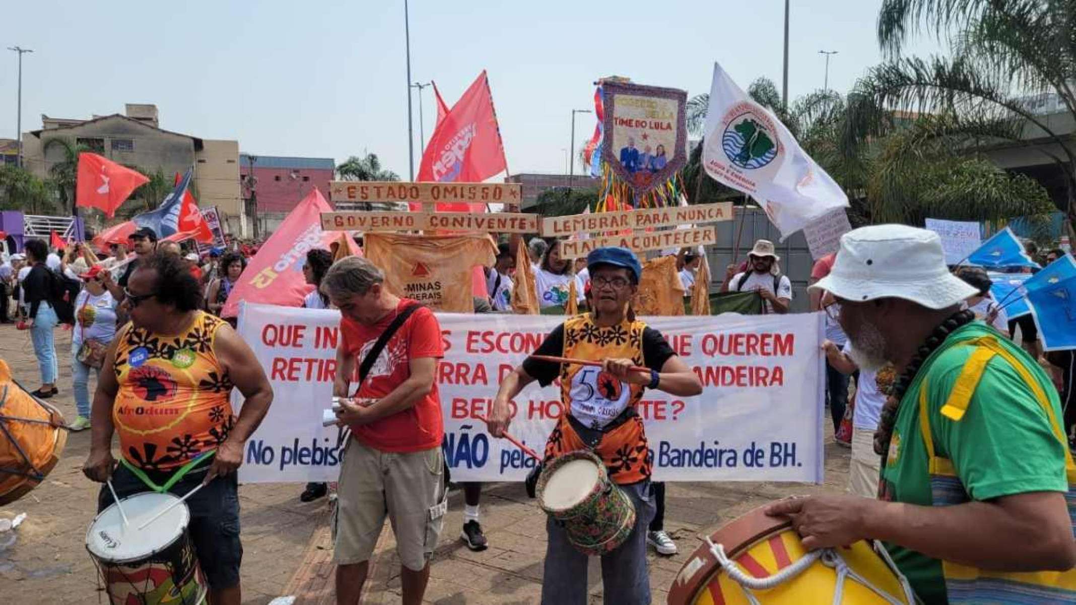 Grito dos Excluídos aconteceu em BH -  (crédito: Gladyston Rodrigues/EM/D.A Press)