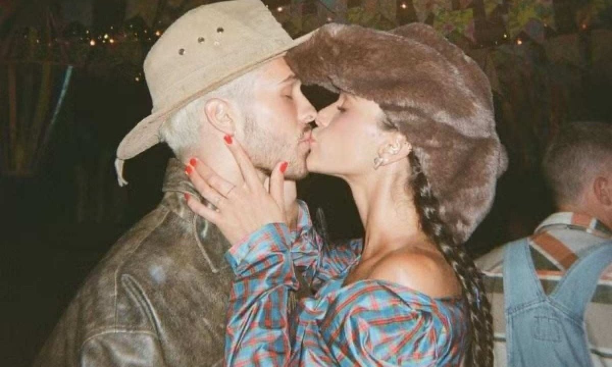 João Guilherme e Bruna Marquezine vão juntos ao Rock in Rio -  (crédito: Reprodução)