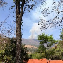 Incêndio de grandes proporções no Topo do Mundo causa interdição na BR-040 - Nairo Alméri/Imagens cedidas