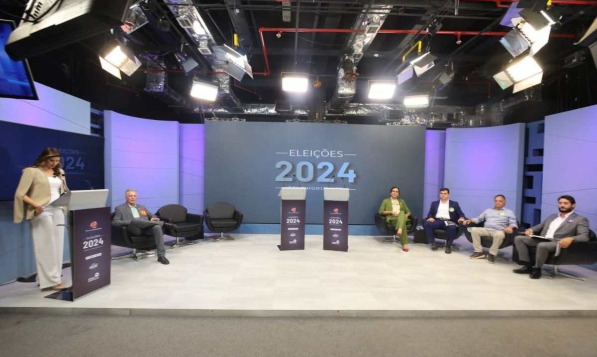 TV Alterosa recebeu o terceiro debate das Eleições de BH em 2024 -  (crédito: Marcos Vieira/EM/D.A Press)