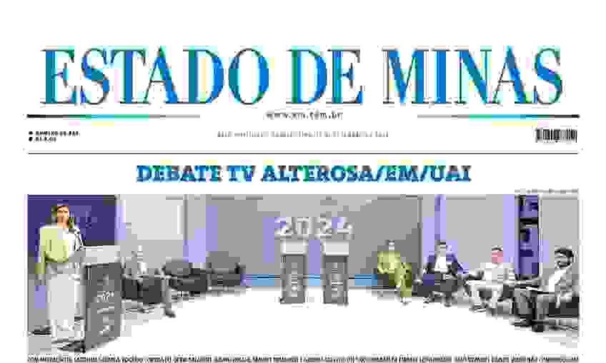 Confira a capa do Estado de Minas do dia 12/09/2024 -  (crédito: Estado de Minas)