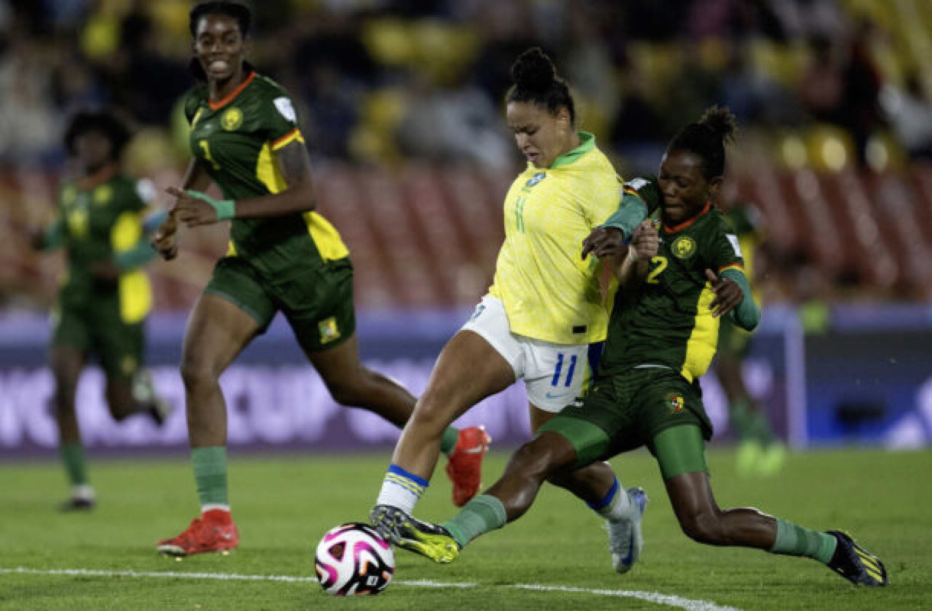 Mundial sub-20 feminino: Na prorrogação, Brasil vence Camarões e vai às 4ªas