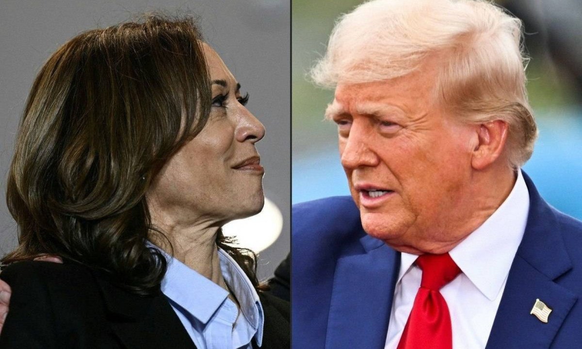 A democrata Kamala Harris e o republicano Donald Trump  -  (crédito: Brenda Smialowski e Peter Zay / AFP)