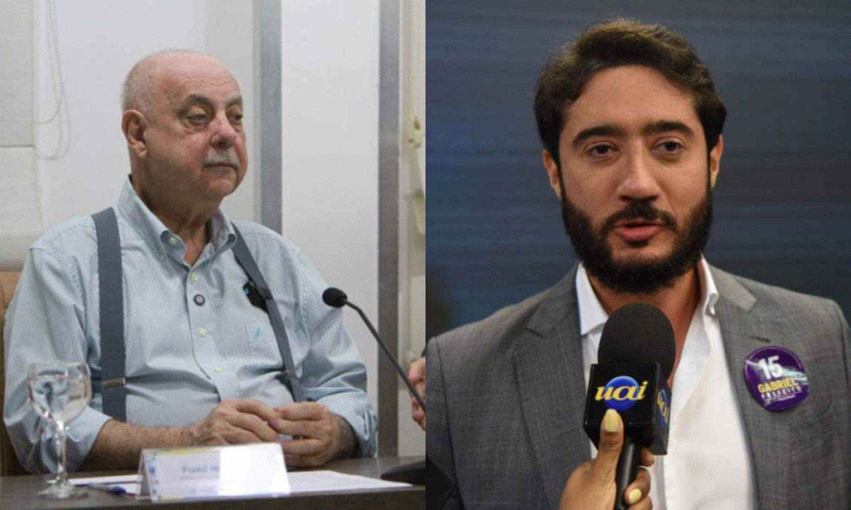 Prefeito Fuad Noman recorreu à Justiça após Gabriel Azevedo abrir CPI na Câmara Municipal -  (crédito: Edesio Ferreira/EM/D.A Press;Gladyston Rodrigues/EM/D.A. Press)