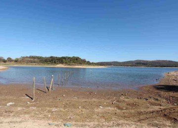 Lagoa V&aacute;rzea das Flores, em Betim, onde ocorreu o afogamento -  (crédito: Ed&eacute;sio Ferreira/EM/D.A Press)