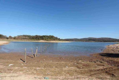 Lagoa V&aacute;rzea das Flores, em Betim, onde ocorreu o afogamento -  (crédito: Ed&eacute;sio Ferreira/EM/D.A Press)