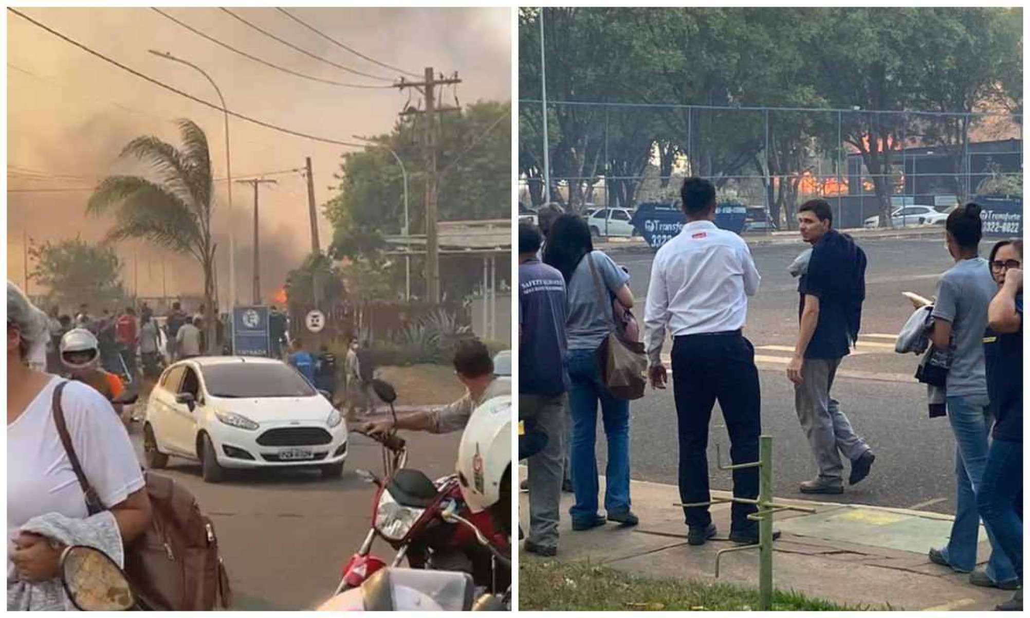 MG: trabalhadores evacuam fábricas após incêndio no entorno; veja o vídeo