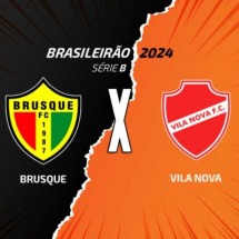 Brusque e Vila Nova duelam neste sábado, pelo Brasileirão -  (crédito: Arte: Jogada10)