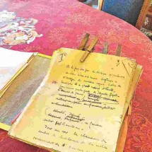 manuscritos recentemente descobertos do autor francês Louis-Ferdinand Céline em um escritório de advocacia em Paris -  (crédito: reprodução)